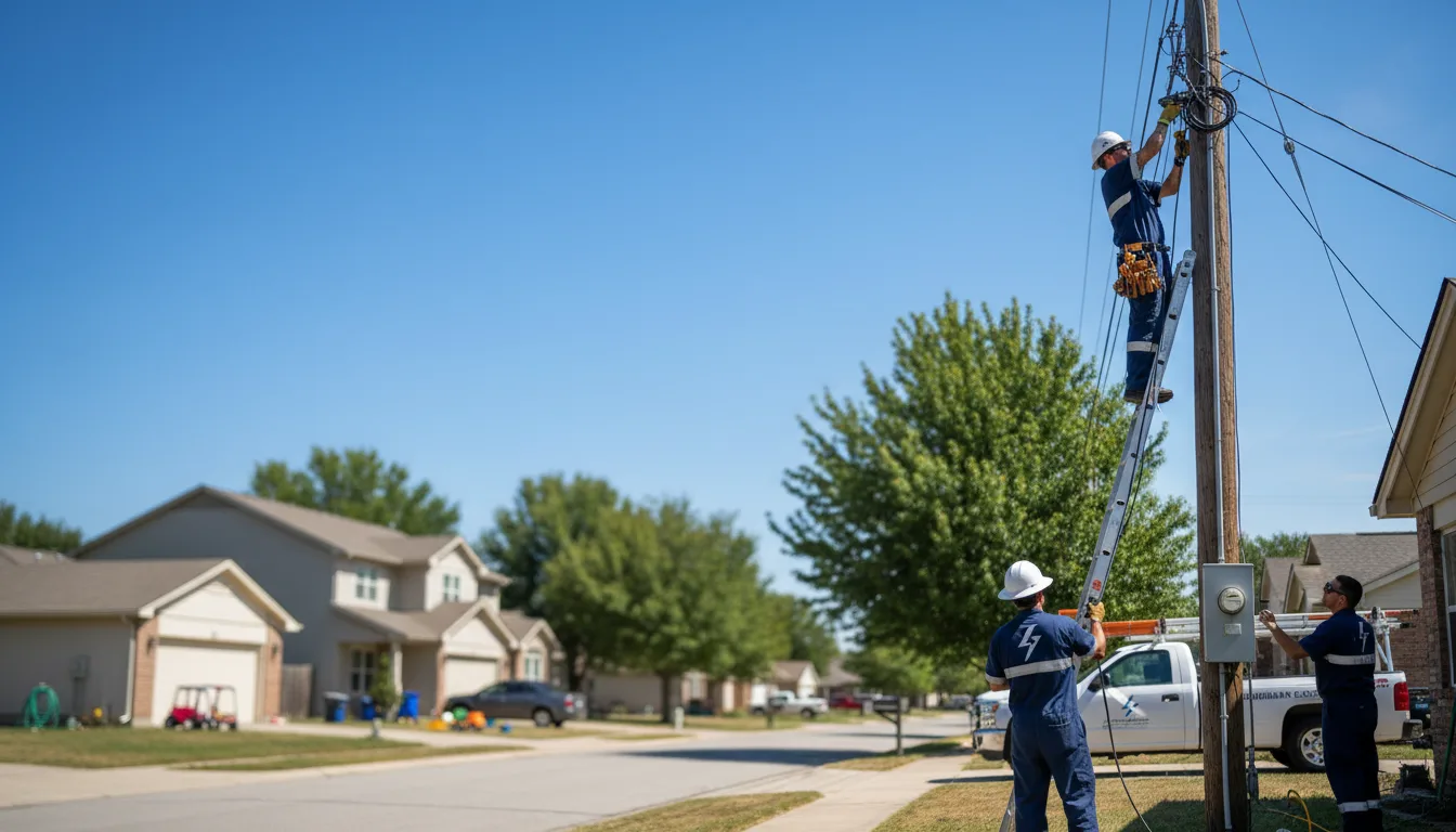 Residential electrician providing installation services in Waterloo, OH
